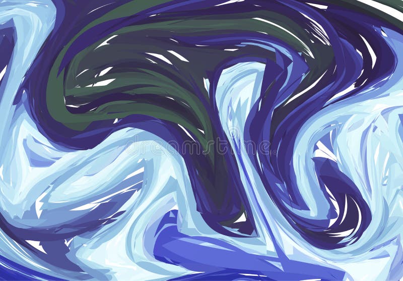 Vector las ilustraciones dibujadas mano en textura del mármol del agua Modelo líquido de la pintura Fondo azul marino abstracto e stock de ilustración Vector las ilustraciones dibujadas mano en textura del mármol del agua Modelo líquido de la pintura Fondo azul marino abstracto e stock de ilustración