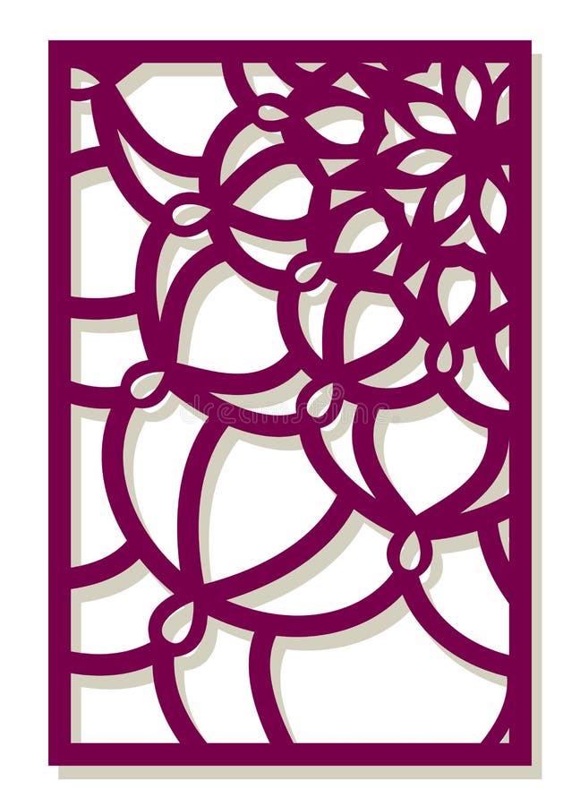 Download Vector Laser Cut Panel. Abstract Pattern Template For ...