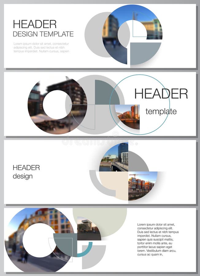 Vector layout of headers, banner design templates for website footer design, horizontal flyer design, website header vector illustration