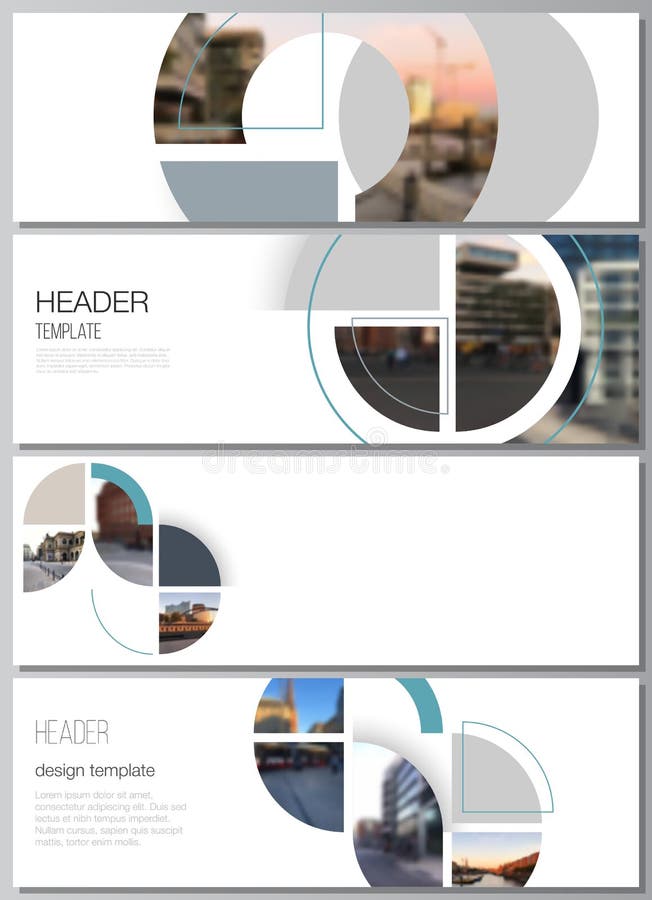 Vector layout of headers, banner design templates for website footer design, horizontal flyer design, website header vector illustration