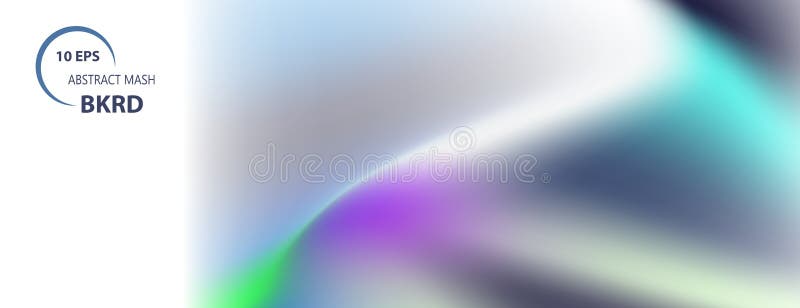 Vector light banner Bright gradient backdrop. Abstract blurred dynamic background stock illustration