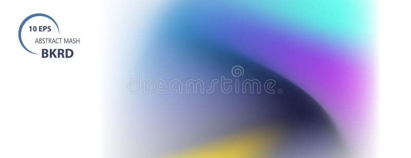 Vector light banner Bright gradient backdrop. Abstract blurred dynamic background royalty free illustration