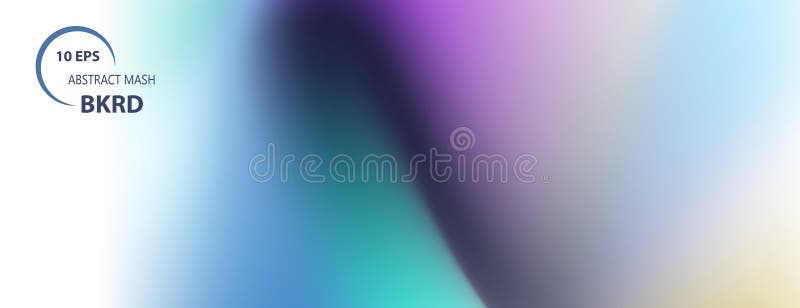 Vector light banner Bright gradient backdrop. Abstract blurred dynamic background stock illustration