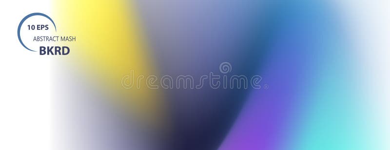 Vector light banner Bright gradient backdrop. Abstract blurred dynamic background stock illustration