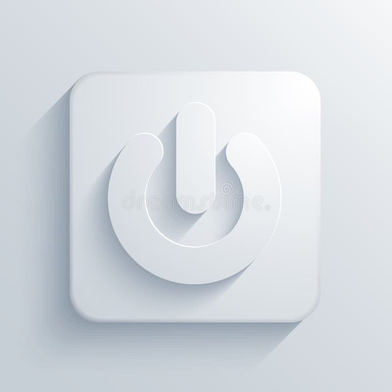 Vector light square icon. Eps10 stock illustration