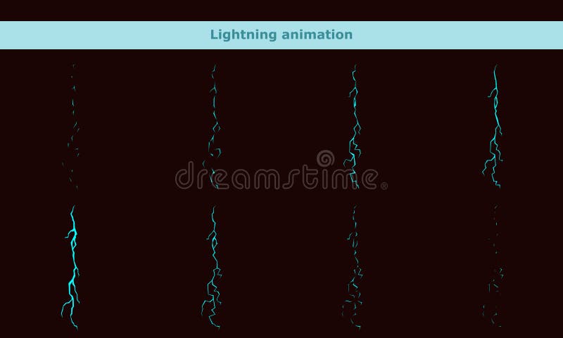 Lightning Animation Stock Illustrations – 883 Lightning Animation Stock  Illustrations, Vectors & Clipart - Dreamstime