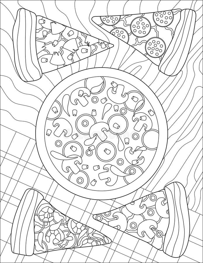 Coloring Pages Pizza For Kids With Paper And Drawing Tools Background,  Pizza Coloring Picture, Pizza, Food Background Image And Wallpaper for Free  Download