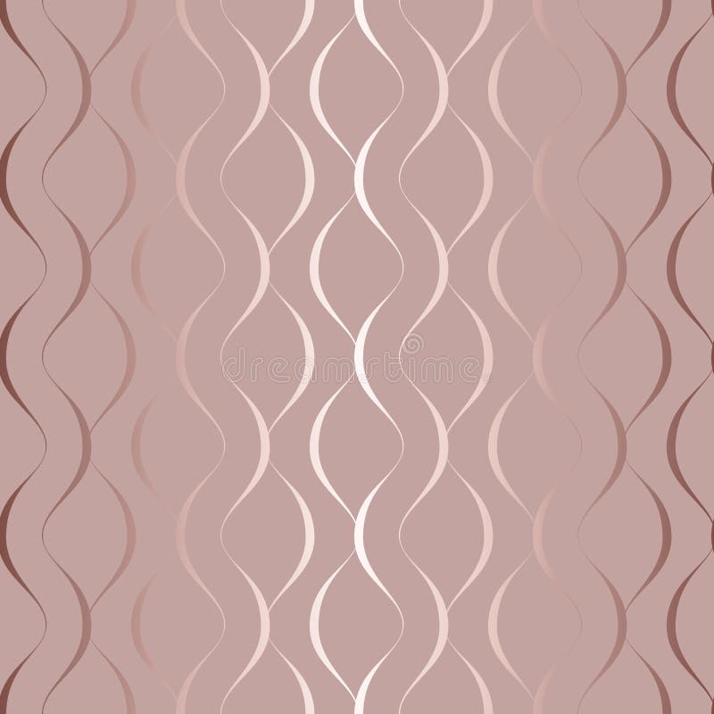 Vector line seamless pattern. Wavy swirl background. Elegant waves twist. Repeated geometric curved stripes pastel color. Luxury t