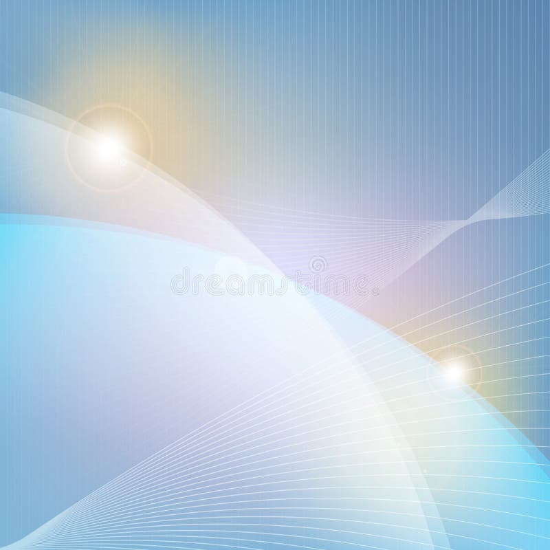Vector lined curve shaped on background stock illustration