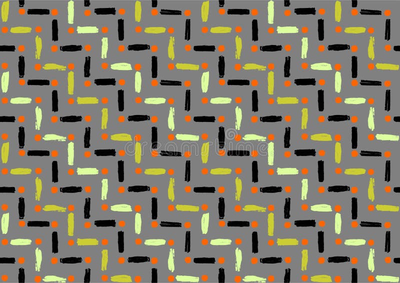 Vector lines and dots, decorative seamless patterns, geometric abstract vector background, modern print pattern, vertical and hori stock illustration