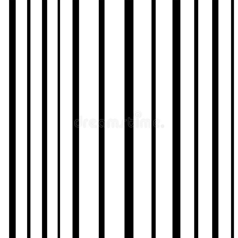 Black and White Vertical Stripes Abstract Background Stock Vector