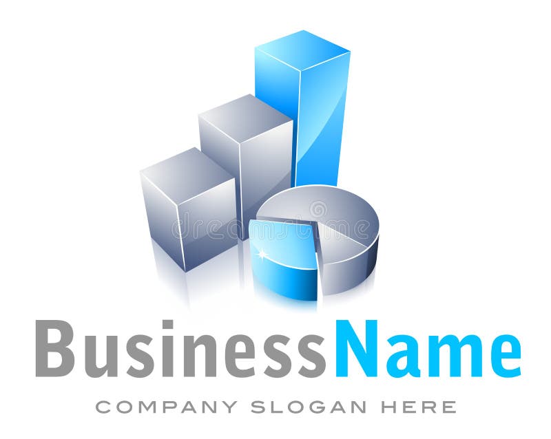 Vector logo with a graph design. Logo comparison vectors