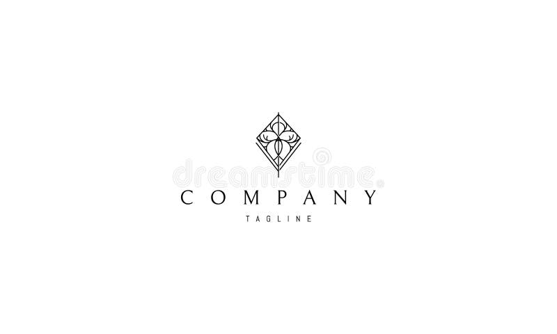 vector-logo-with-an-abstract-image-of-a-tree-of-diamond-shape-stock-vector-illustration-of