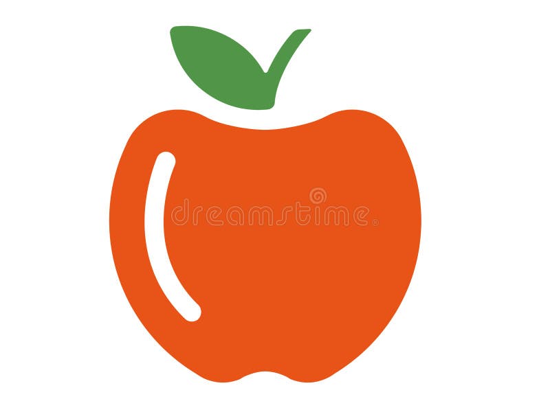 Vector Logo Apple on White Background Stock Illustration - Illustration of  apple, dessert: 134827065