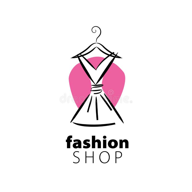 Vector logo clothing stock vector. Illustration of dress - 126345891