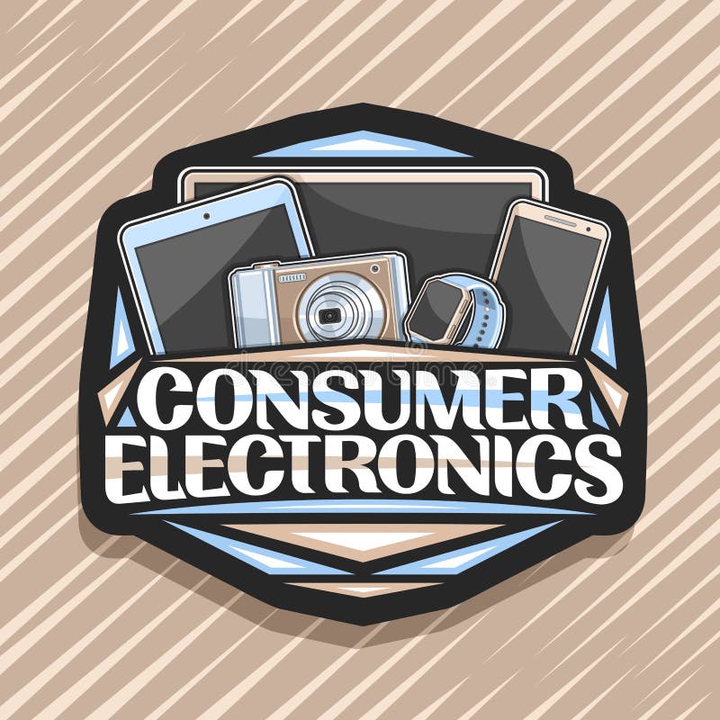 Vector Logo for Consumer Electronics Stock Vector Illustration of