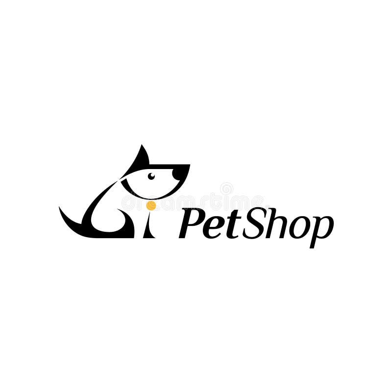Vector Logo Design. Pet Shop Stock Vector - Illustration of head, care