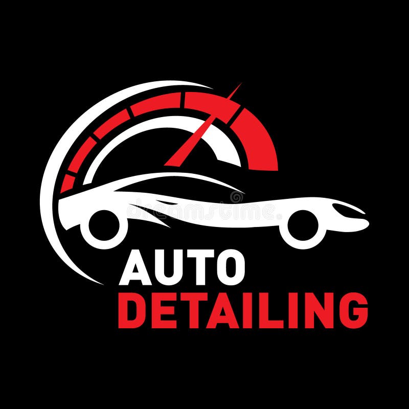 Vector Logo for Detailing Car and Tuning Stock Vector Illustration of