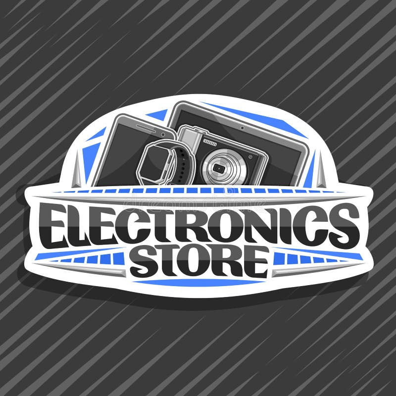 Vector Logo for Electronics Store Stock Vector Illustration of
