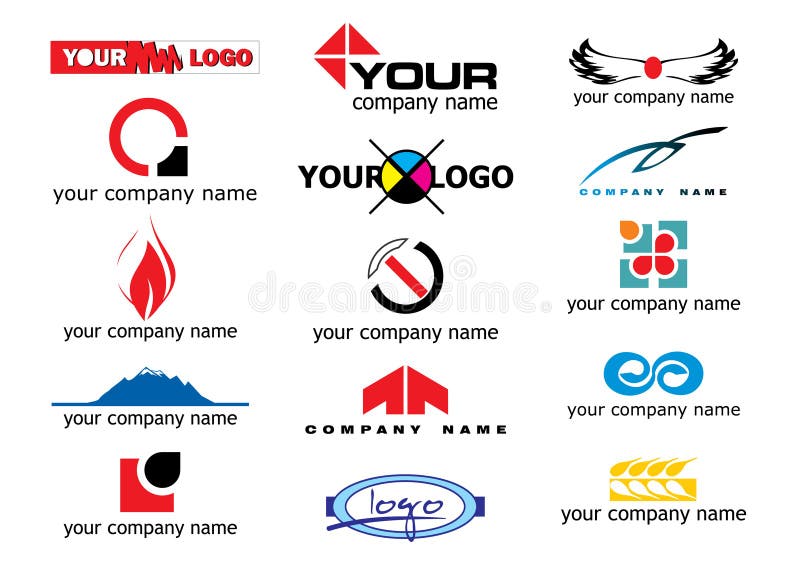 Vector logos of popular clothing brands such as: Chanel, Louis Vuitton,  Prada, Gucci, Fendi, Hugo Boss, Calvin Klein, Nike, Reebok Logos on an  isolated background for your design. Vector EPS 10 Stock