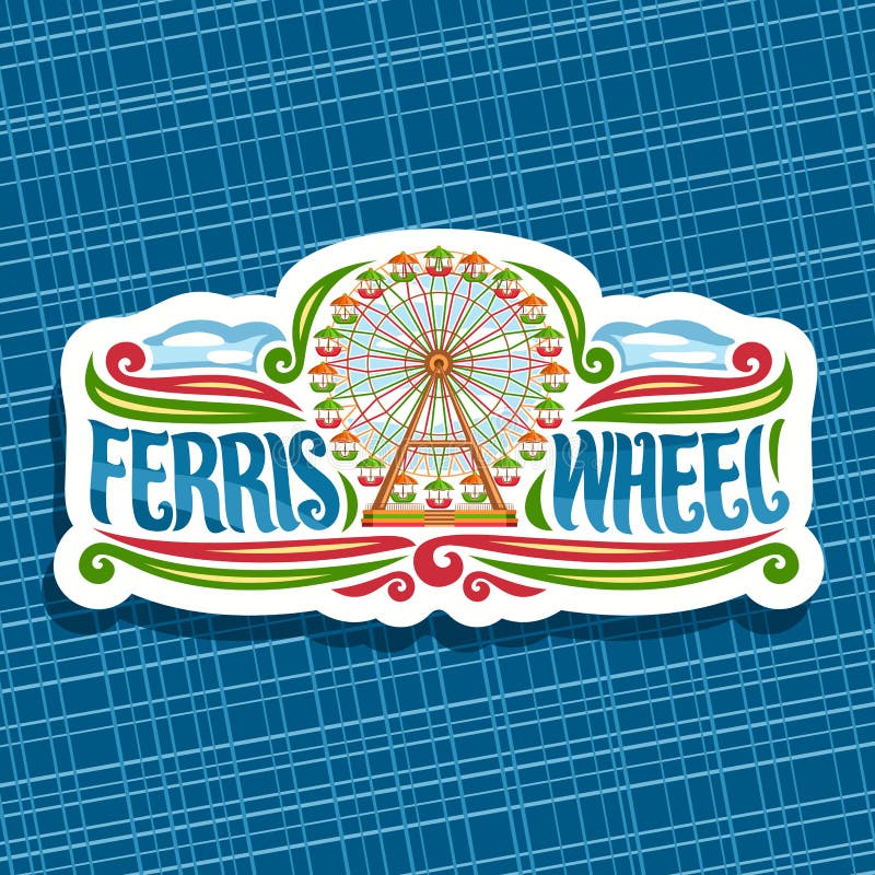 Vector logo for Ferris Wheel