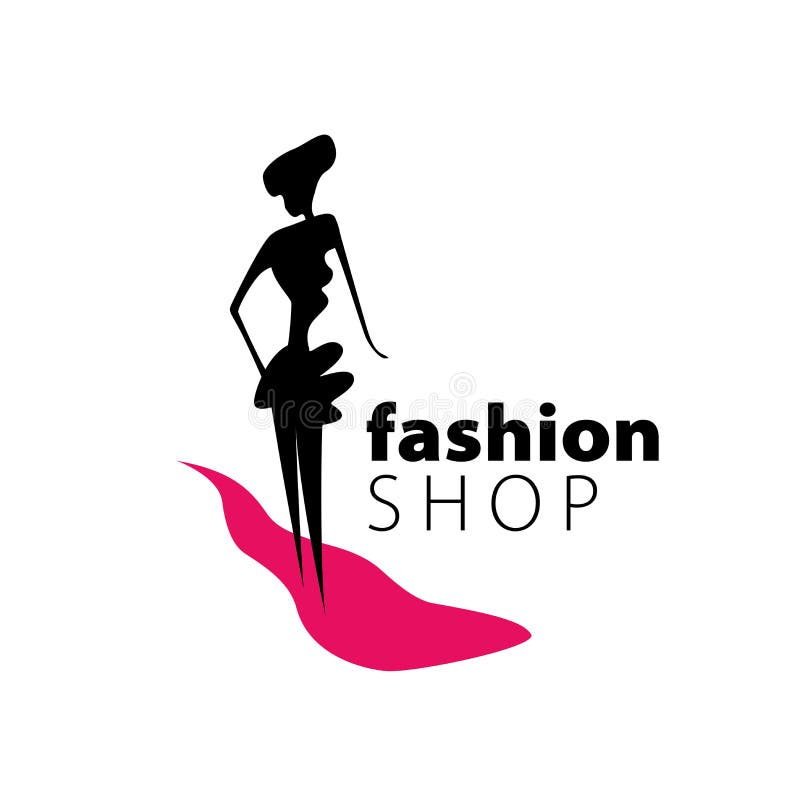 Vector logo girls stock vector. Illustration of fashionable - 126345851