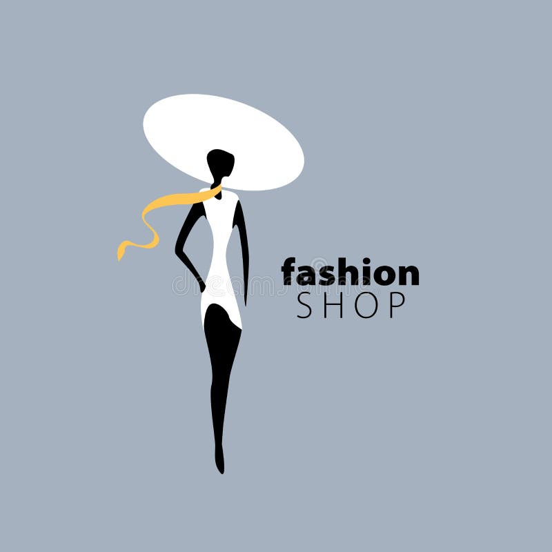 Vector logo girls stock vector. Illustration of fashion - 126345869