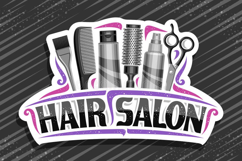Vector logo for Hair Salon stock vector. Illustration of elegant - 197287085