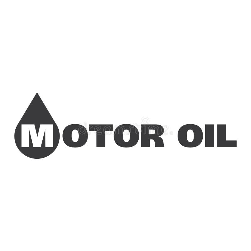 Vector Logo, Illustration of Engine Oil and Fuel Stock Illustration