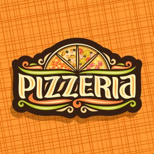 Vector Logo For Italian Pizzeria Stock Vector Illustration Of Menu Vector Logo For Italian Pizzeria Stock Vector Illustration Of Menu