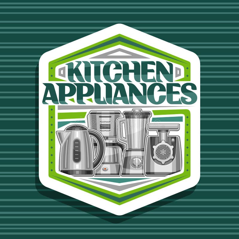 Vector Logo for Kitchen Appliances Stock Vector Illustration of