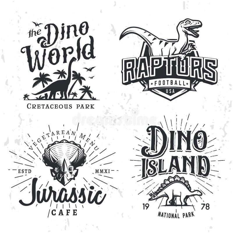 Vector Logo Set del dinosaurio Concepto del ejemplo de la camiseta del Triceratops Plantilla del diseño de las insignias del equi libre illustration Vector Logo Set del dinosaurio Concepto del ejemplo de la camiseta del Triceratops Plantilla del diseño de las insignias del equi libre illustration