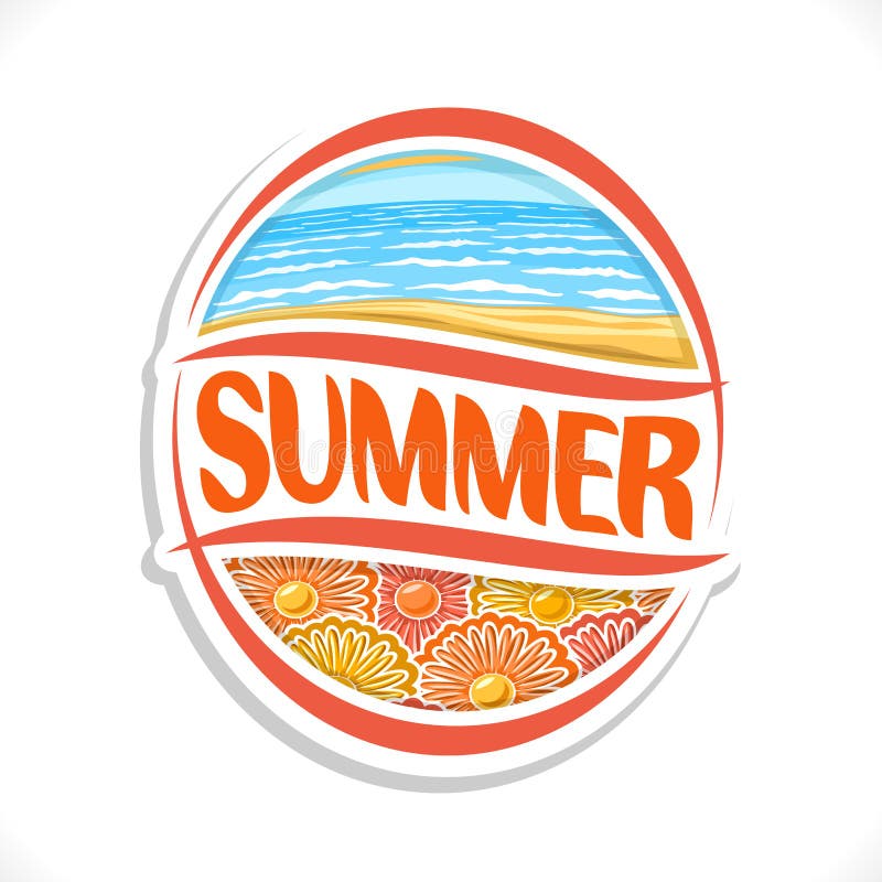 Vector logo for Summer season royalty free illustration Vector logo for Summer season royalty free illustration