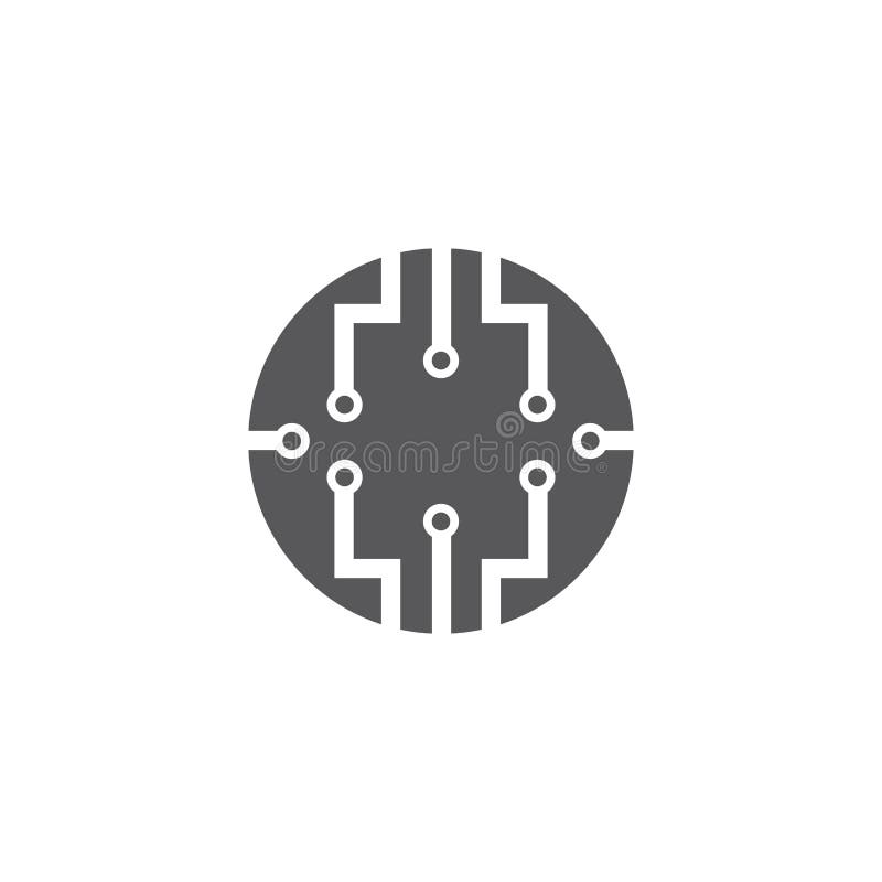 Vector Logo Technology concept illustration stock illustration