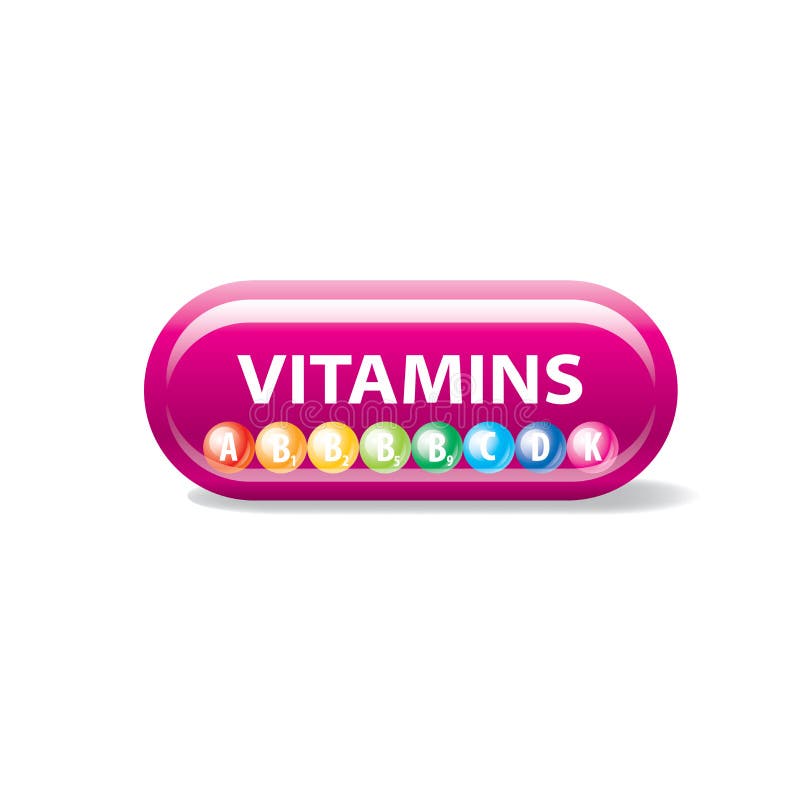Vector logo vitamins stock vector. Illustration of healthy 126241367