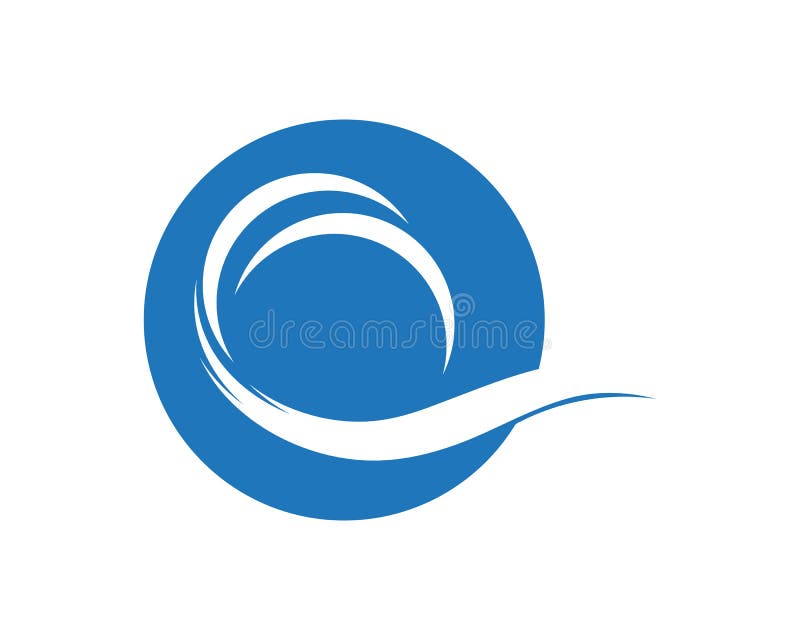 Vector Logo With Blue Sea Waves Stock Vector - Illustration of mineral ...