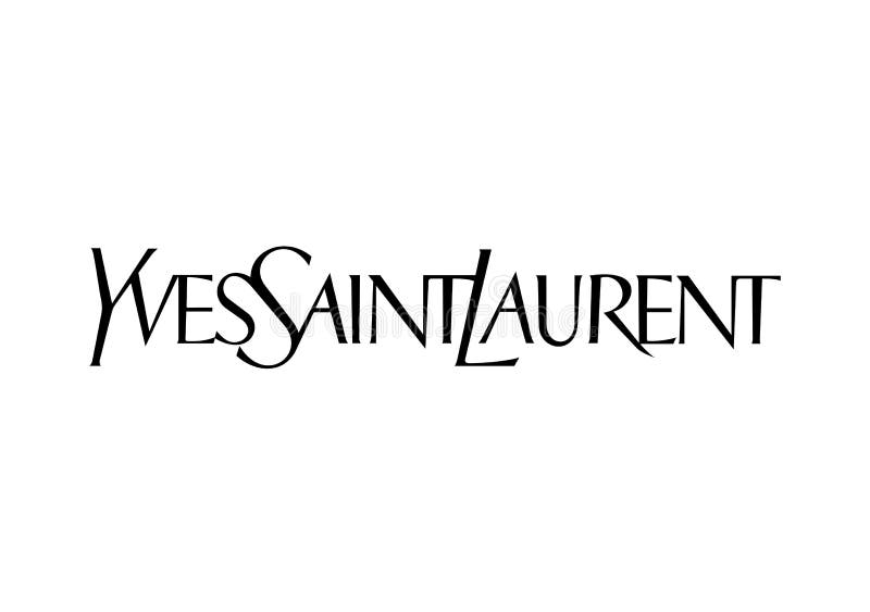 Yves Saint Laurent Logo editorial image ...
