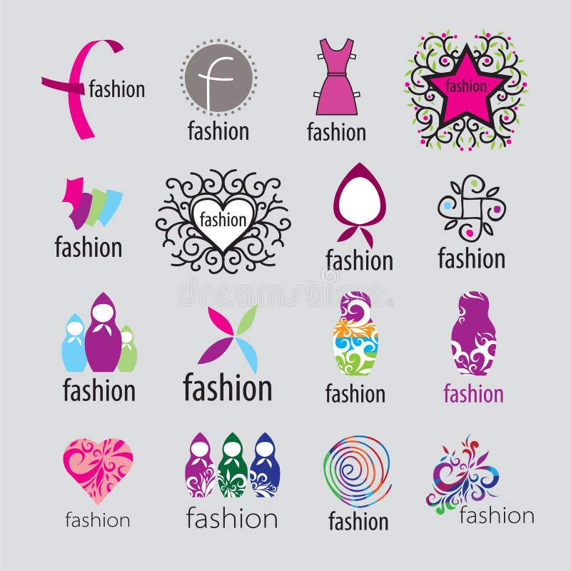 Vector Logos Fashion Accessories and Clothing Stock Vector ...