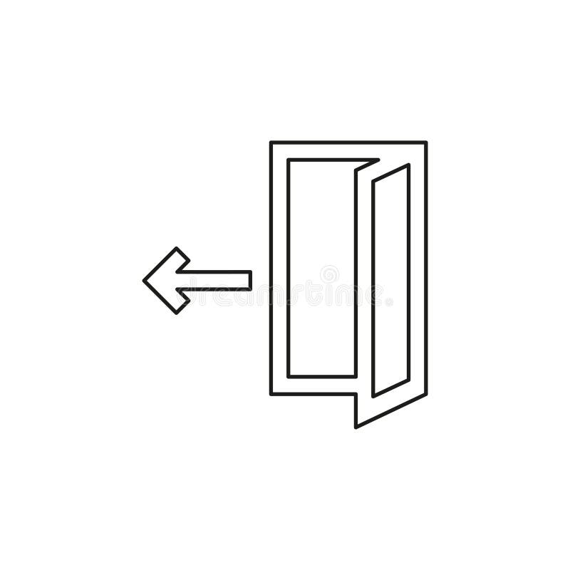 Vector logout icon - exit sign or register logout vector illustration