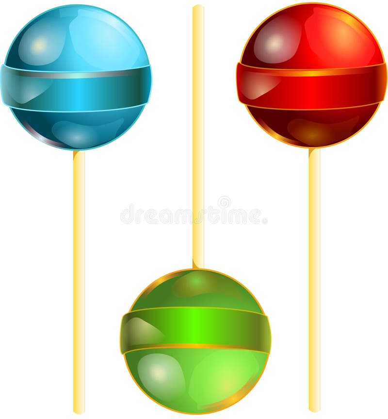 Vector lollipops vector illustration Vector lollipops vector illustration