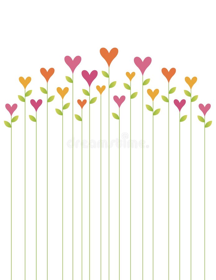 Vector love flower card stock vector. Illustration of love 13531067