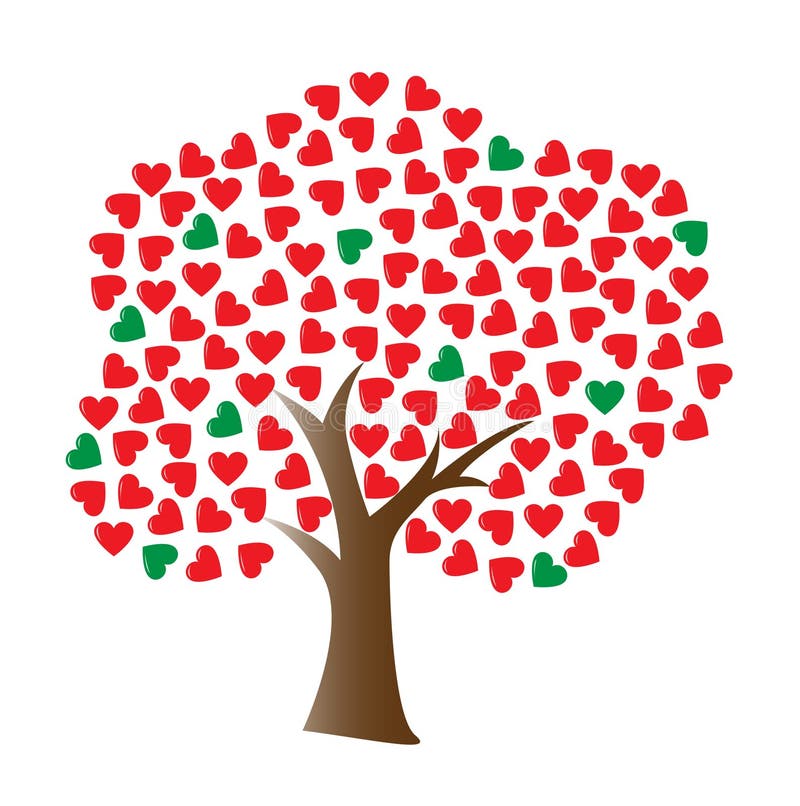 Download Vector love tree stock vector. Illustration of branch ...