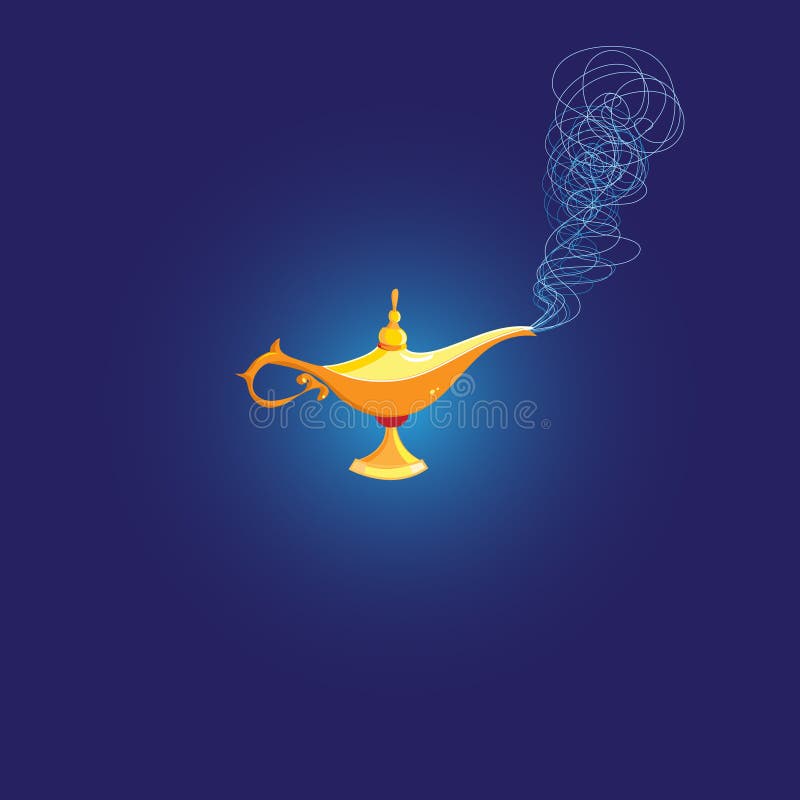 Vector Magic Lamp of Aladdin Stock Vector Illustration of discovery