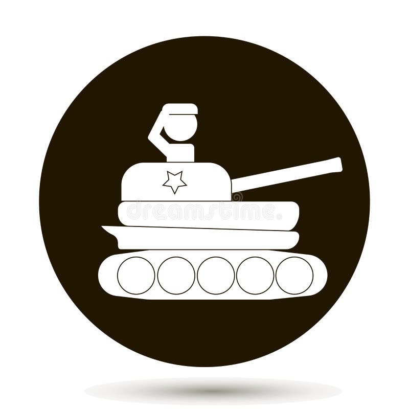 Tank Silhouette, Vector Illustration Stock Vector - Illustration of