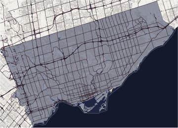 Greater Toronto Area Map Vector Stock Illustrations – 82 Greater