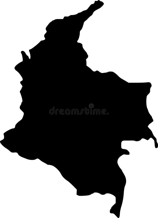 Vector Map Of Colombia Stock Vector Illustration Of American 8032458