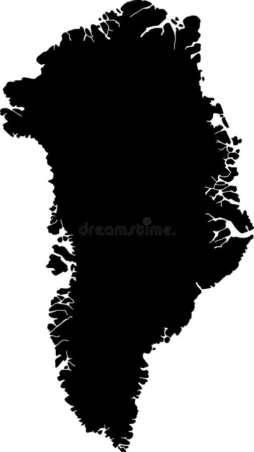 Vector map of greenland