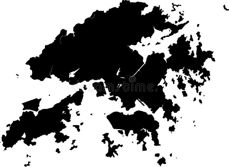 Vector map of hong kong