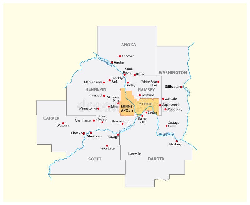 Minneapolis Metro Area Map Vector Map Of The Minneapolis-Saint Paul Metropolitan Area, Minnesota, United States Stock Vector - Illustration Of Geography, County: 199164161 Minneapolis Metro Area Map Vector Map Of The Minneapolis-Saint Paul Metropolitan Area, Minnesota, United States Stock Vector - Illustration Of Geography, County: 199164161
