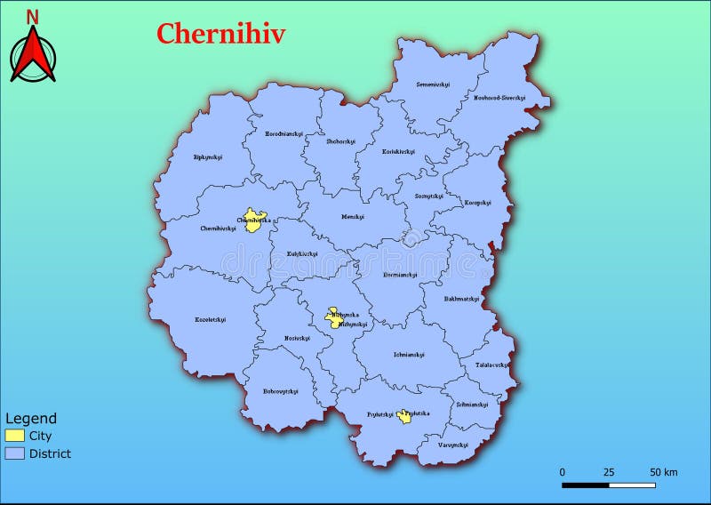 Vector Map Ukraine Administrative Divisions Cherkasy Region Map City City Council District Raion Map Vector Map 259288859 